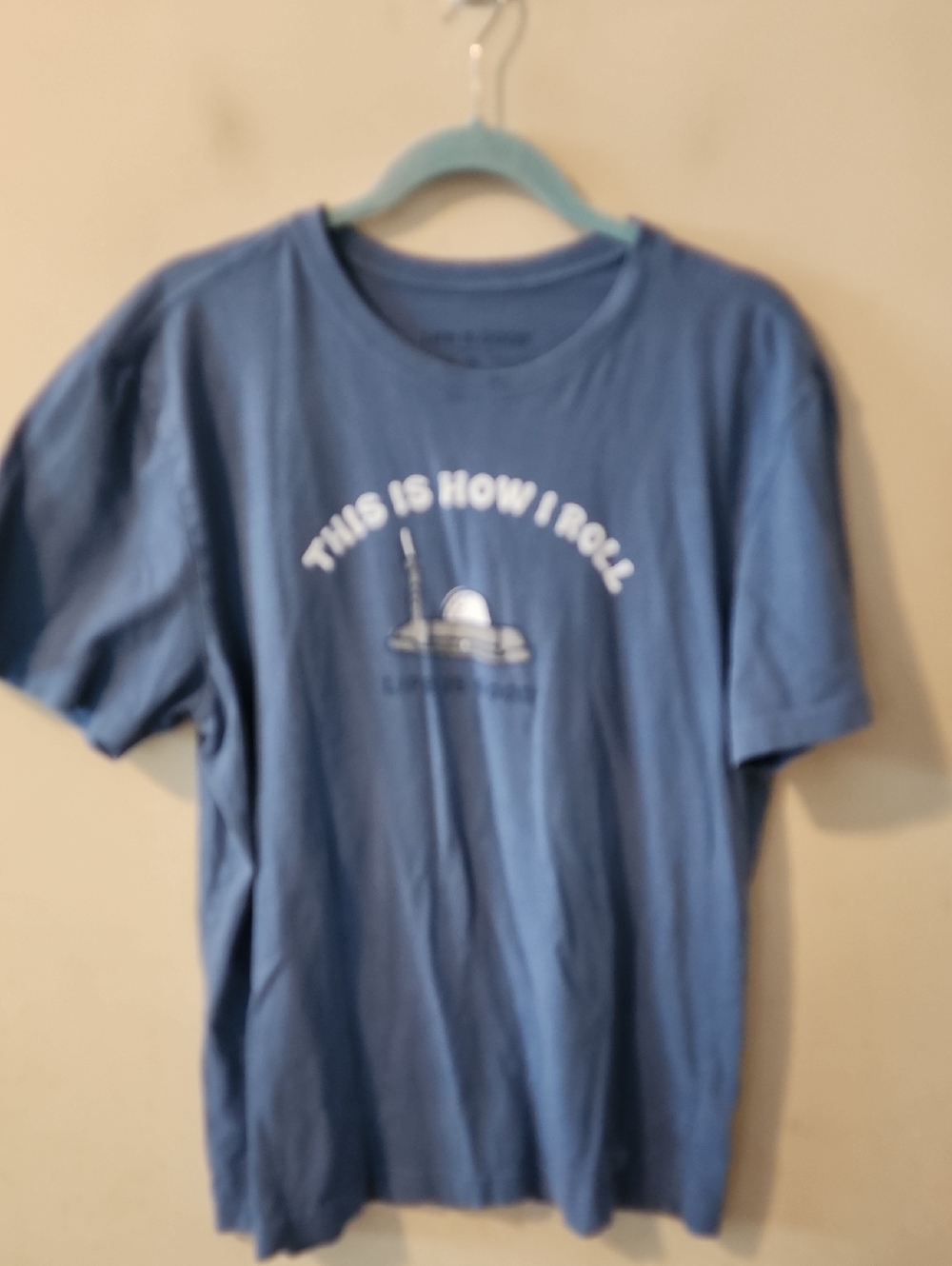 Life Is Good Blue Graphic Tee - This Is How I Roll